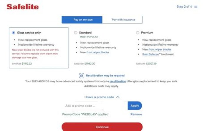 Does Safelite have payment plans? ·